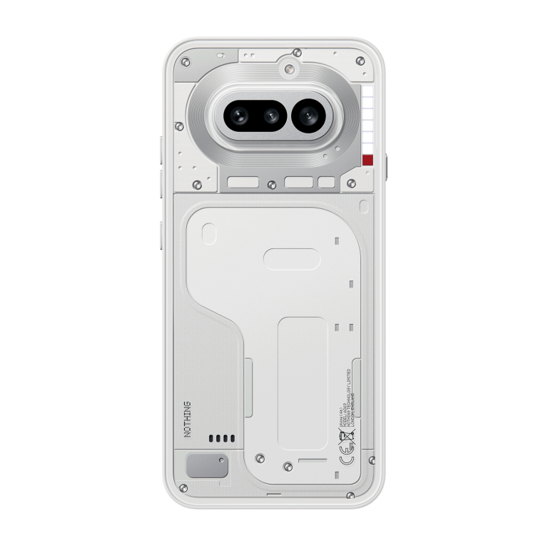 Nothing Phone (4a) White — rear product view