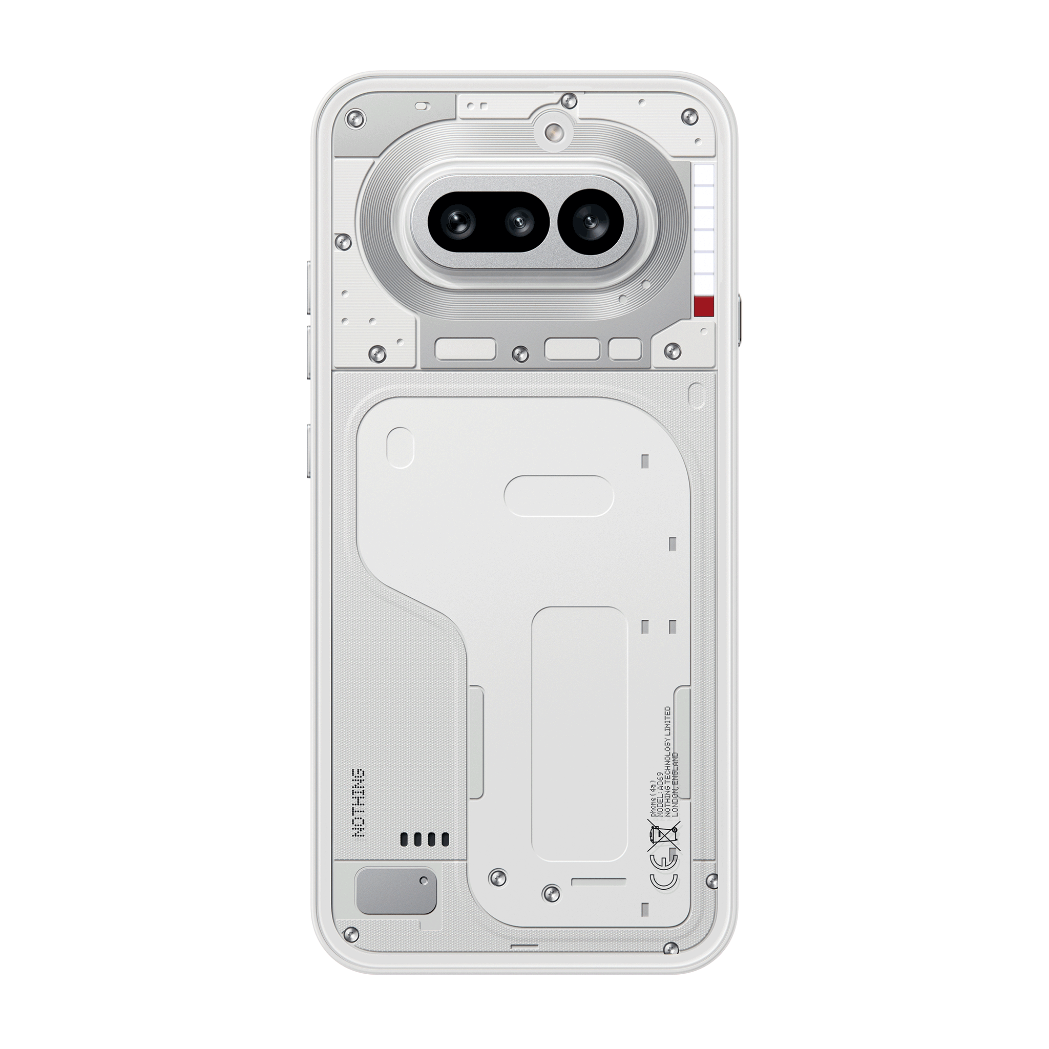 Nothing Phone (4a) White — rear product view