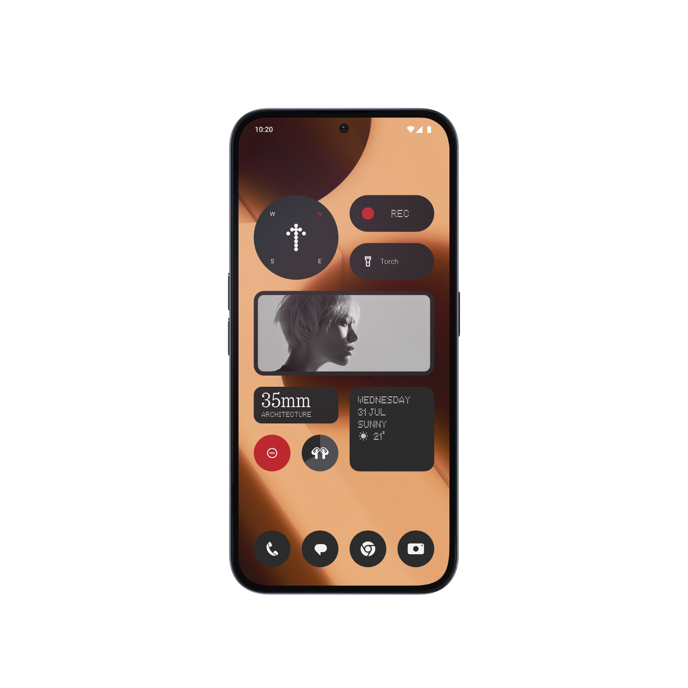 Nothing Phone (2a) Plus Black — front view