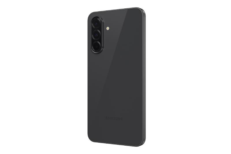 Samsung Galaxy A36 5G Awesome Black EU, rear right three-quarter view