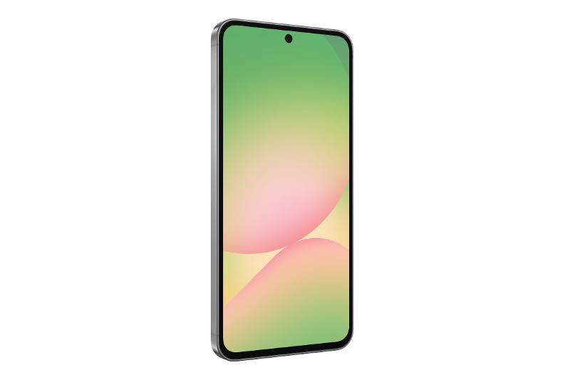 Samsung Galaxy A56 5G Awesome Graphite EU, front left three-quarter view