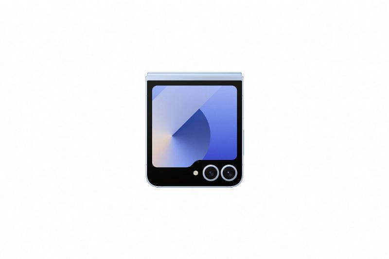 Samsung Galaxy Z Flip6 Blue EU, closed cover display view