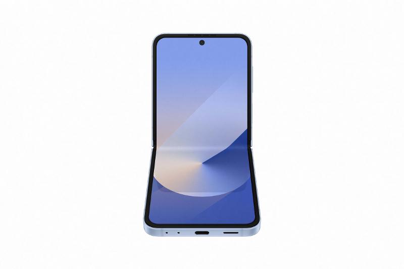 Samsung Galaxy Z Flip6 Blue EU, main display in tabletop position