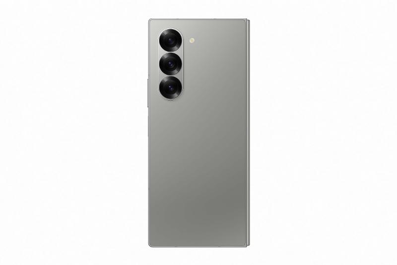 Samsung Galaxy Z Fold6 Silver Shadow EU, folded rear view