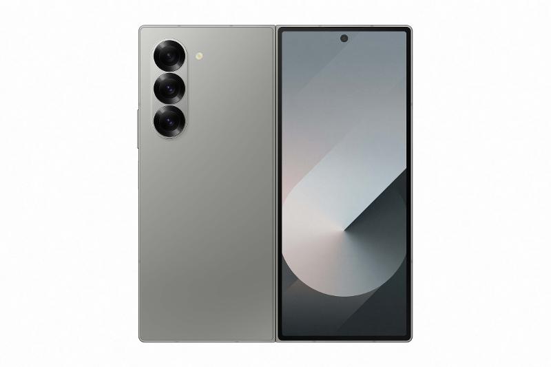 Samsung Galaxy Z Fold6 Silver Shadow EU, open rear and cover display view