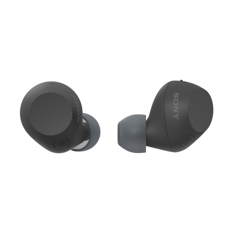 Sony WF-C710N Black left and right earbuds front view