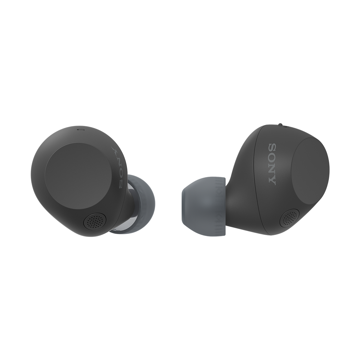 Sony WF-C710N Black left and right earbuds front view