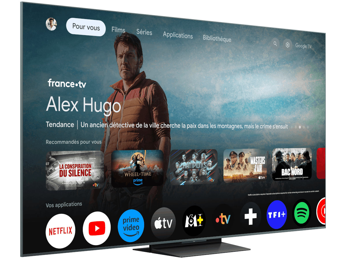 TCL 65C9K side HDMI 2.1 and USB connection panel