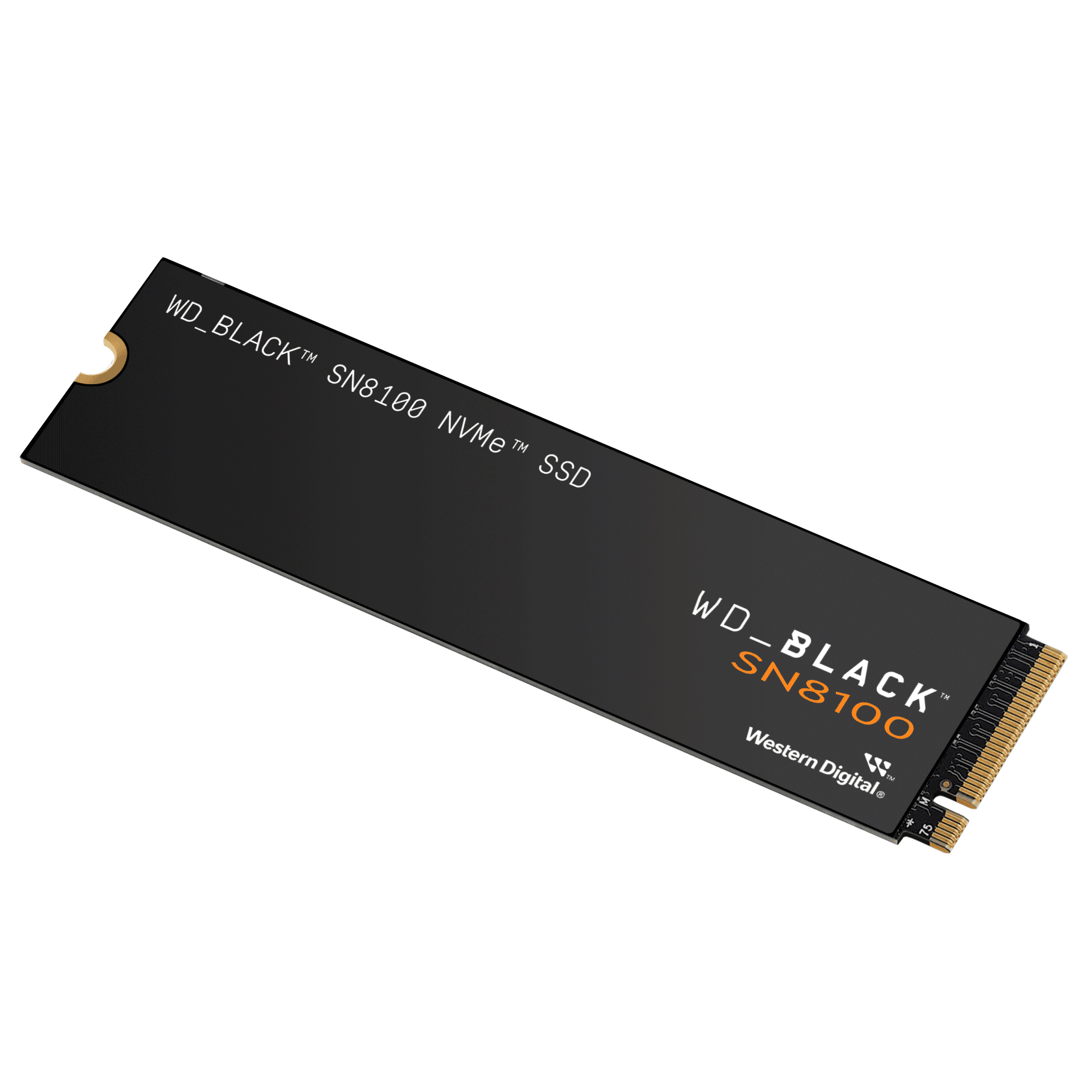 WD_BLACK SN8100 1TB NVMe SSD WDS100T1X0M angled product view