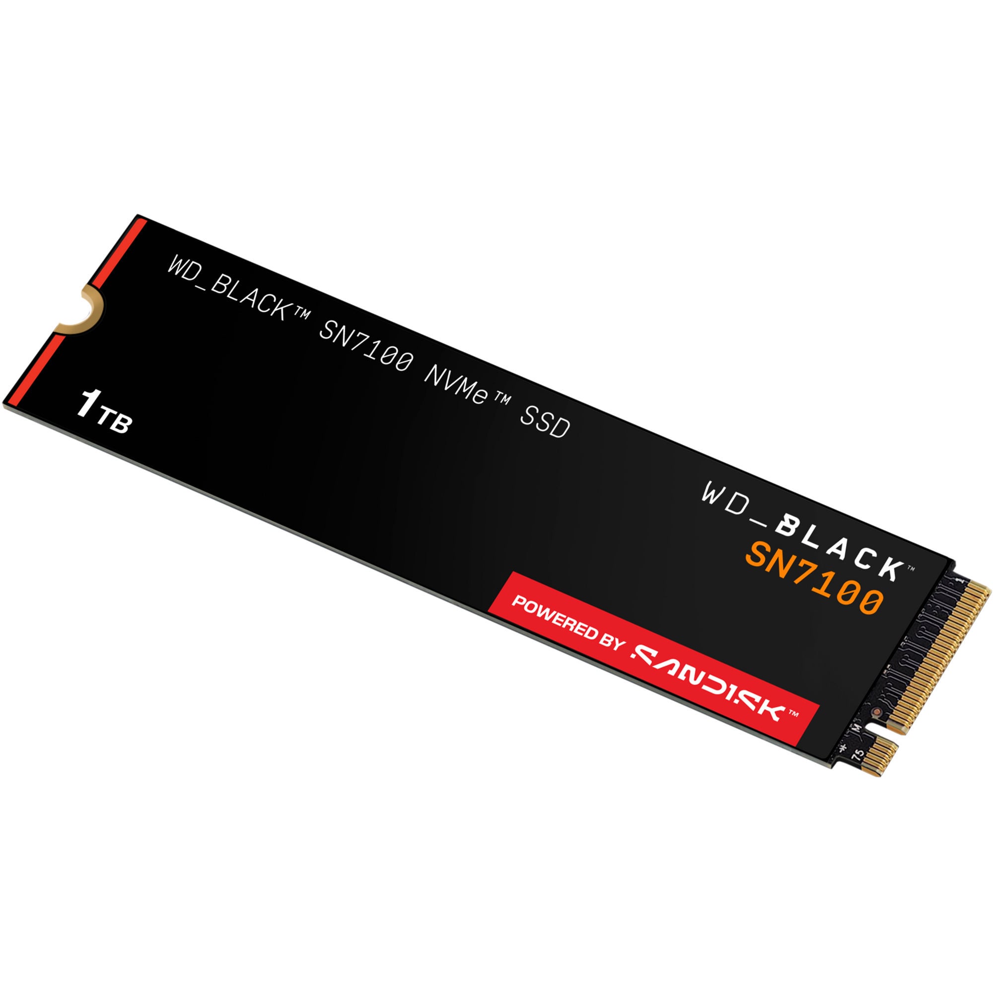 WD_BLACK SN7100 1TB SSD, angled view
