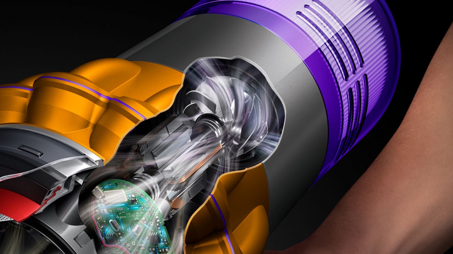 Dyson V15 Detect Absolute (Nickel) — motor detail