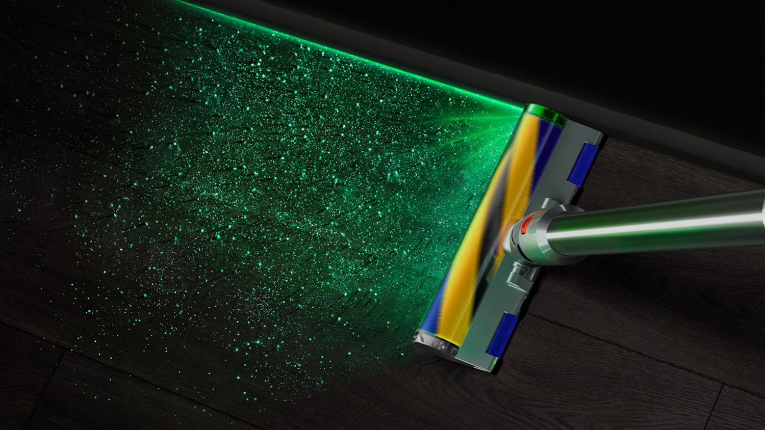 Dyson V15 Detect Absolute (Nickel) — illuminated floor head