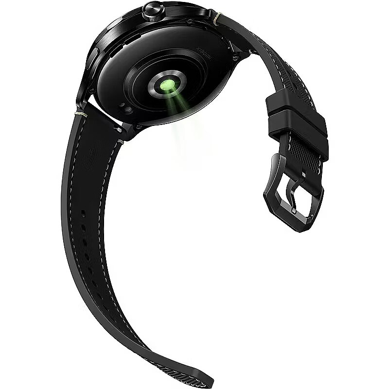 Xiaomi Watch S4 Black, rear sensor and buckle view