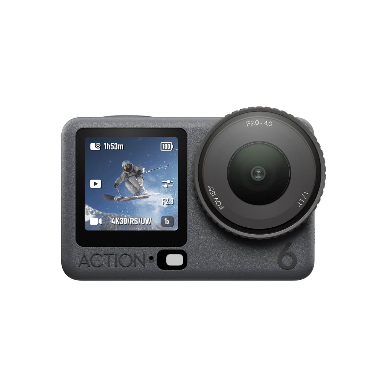 DJI Osmo Action 6 — Camera front display and lens