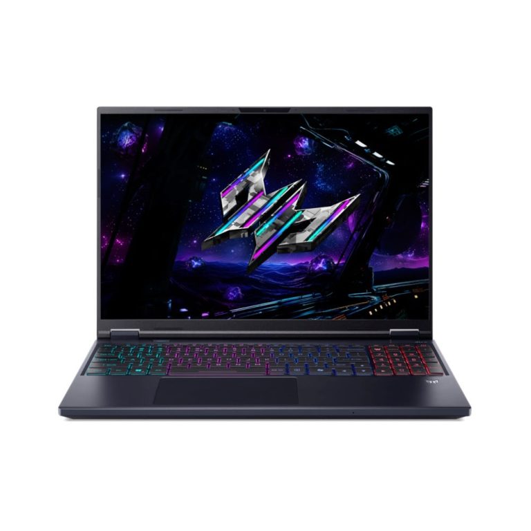 Acer Predator Helios Neo 16 AI Abyssal Black, front display and keyboard