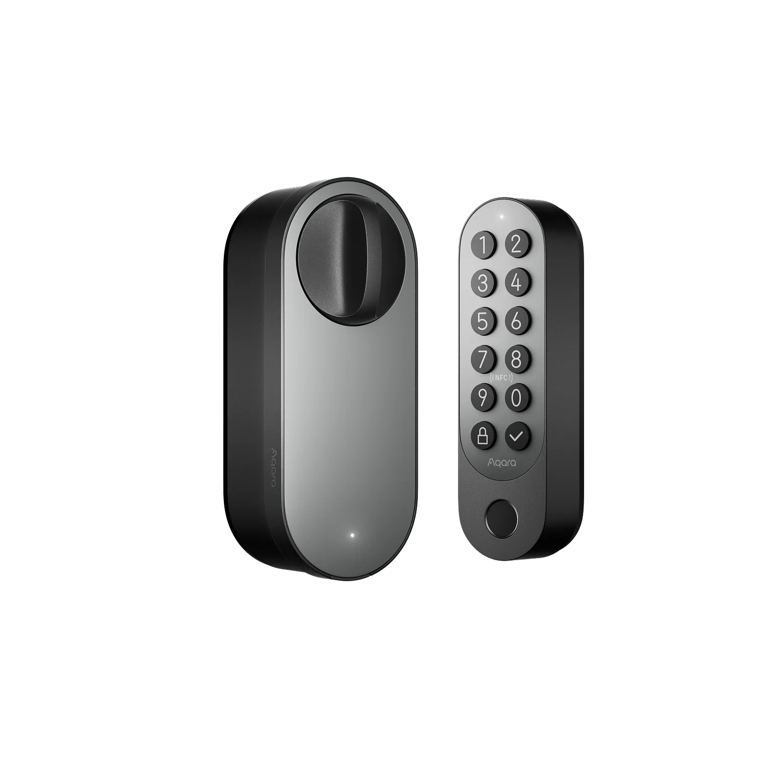 Aqara Smart Lock U200 (Black, with Keypad) — lock and keypad