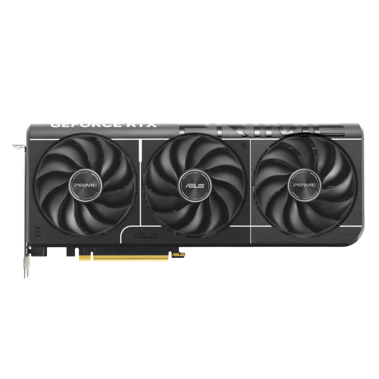 ASUS Prime GeForce RTX 5070 OC 12GB Black, front triple-fan view