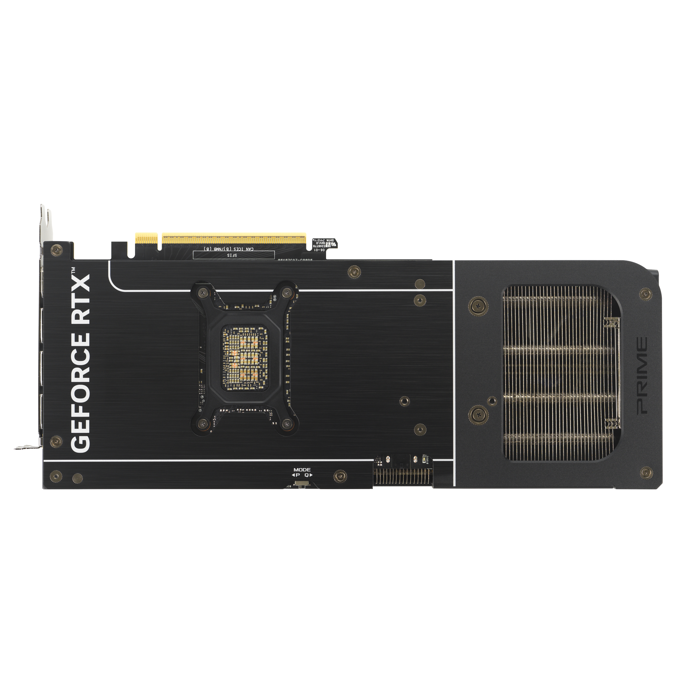 ASUS Prime GeForce RTX 5070 OC 12GB Black, backplate view