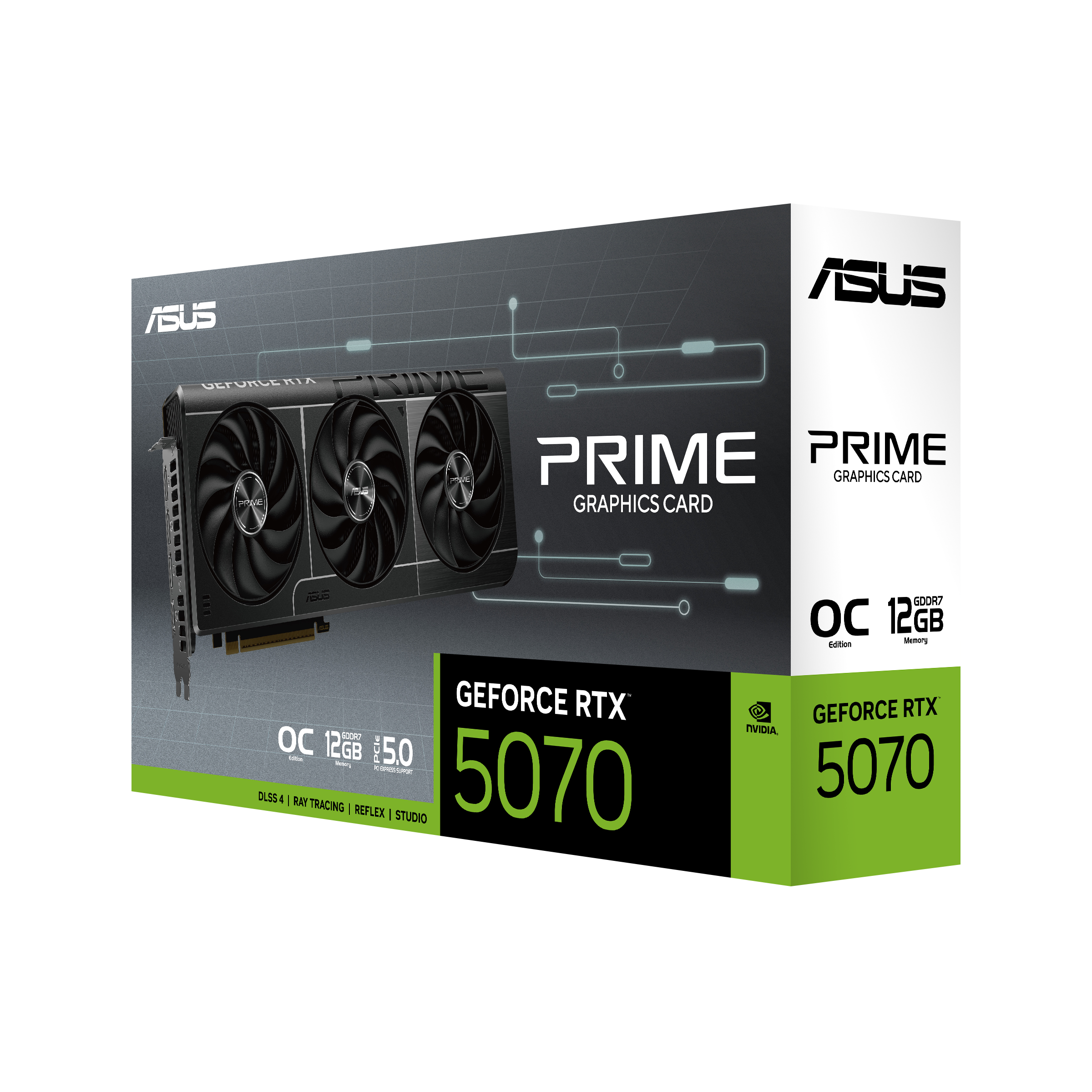 ASUS Prime GeForce RTX 5070 OC 12GB Black, retail box