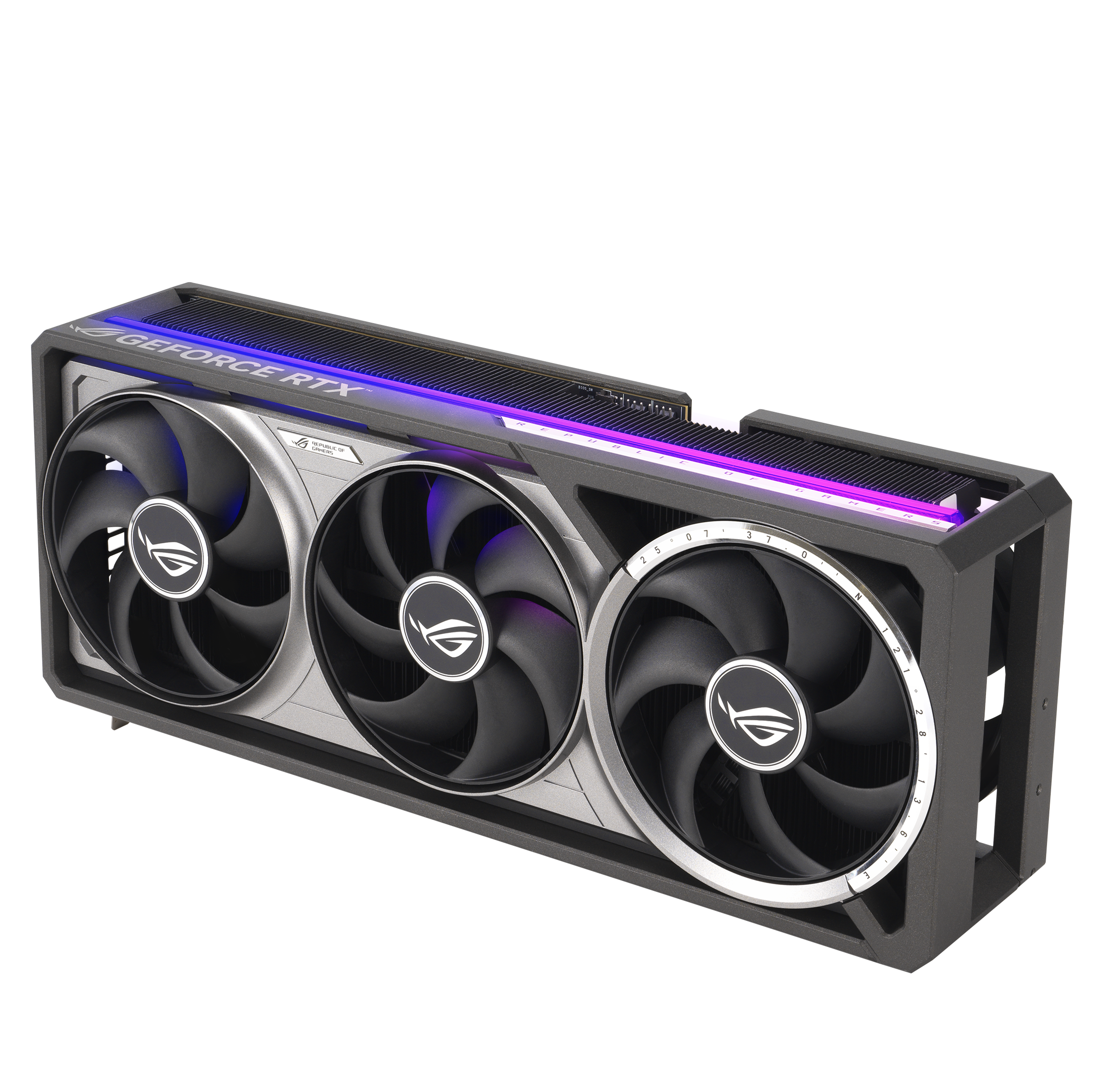 ASUS ROG Astral RTX 5090 OC 32GB Black / Grey, angled front view