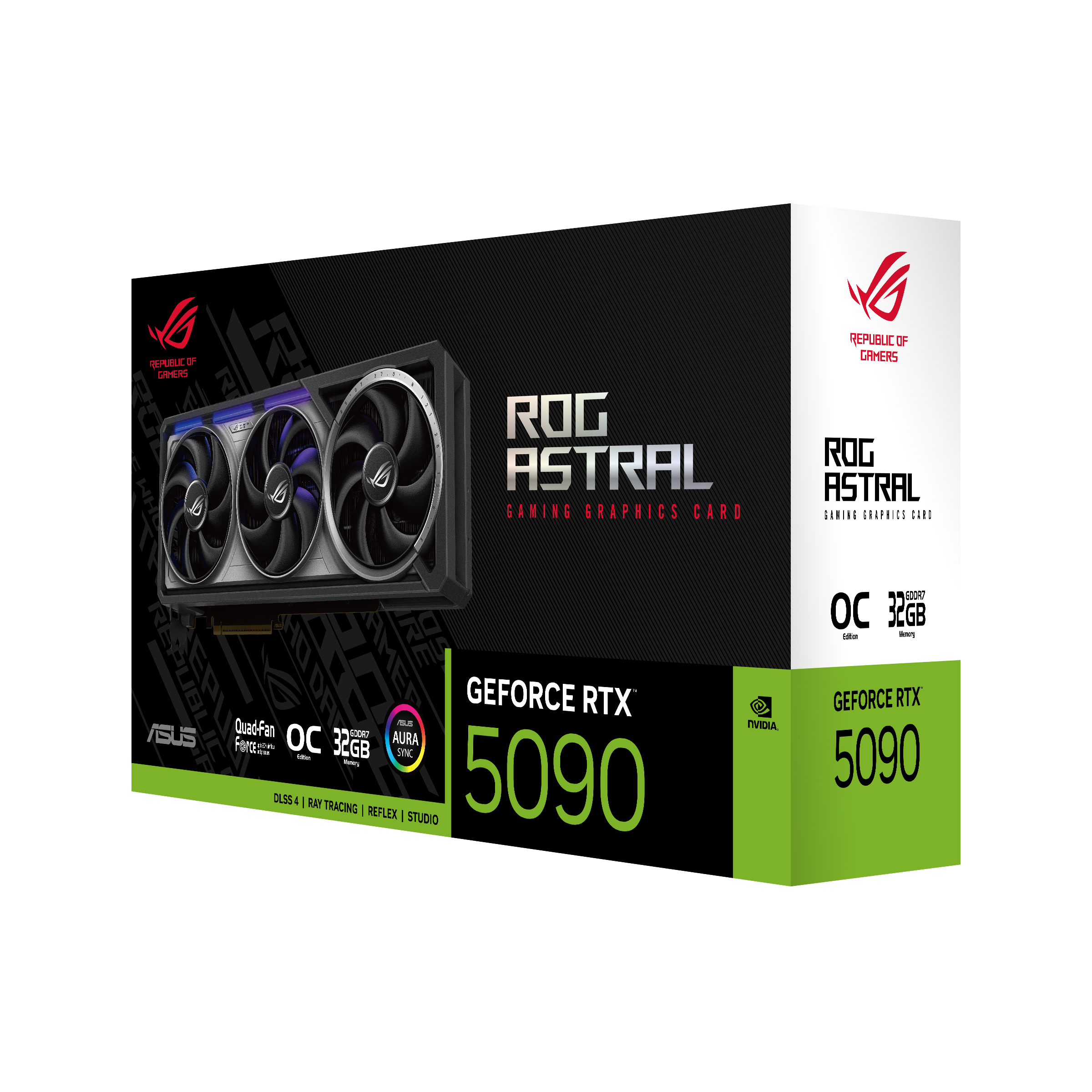 ASUS ROG Astral RTX 5090 OC 32GB Black / Grey, OC Edition retail box