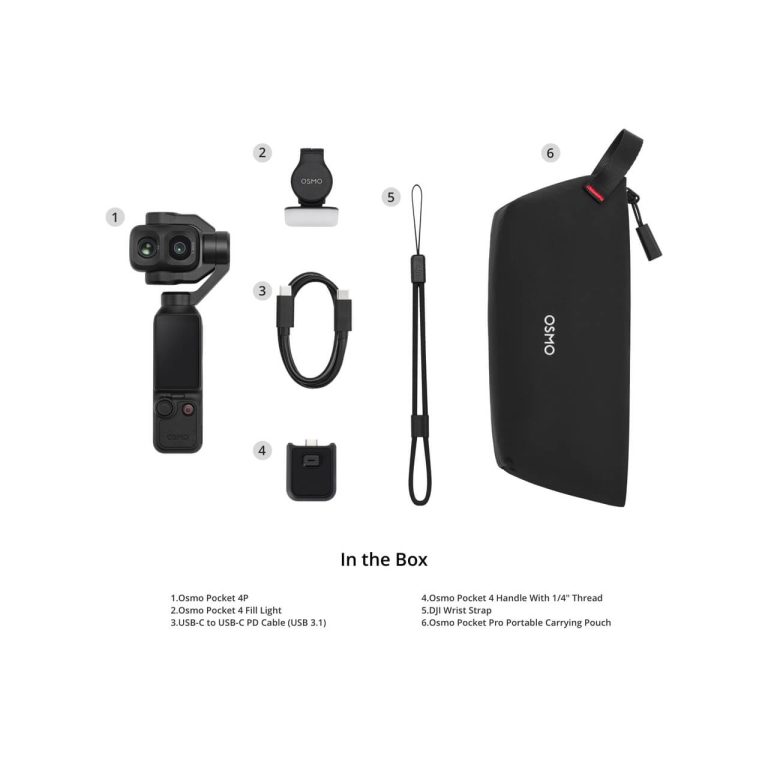 DJI Osmo Pocket 4P — Complete Standard Combo