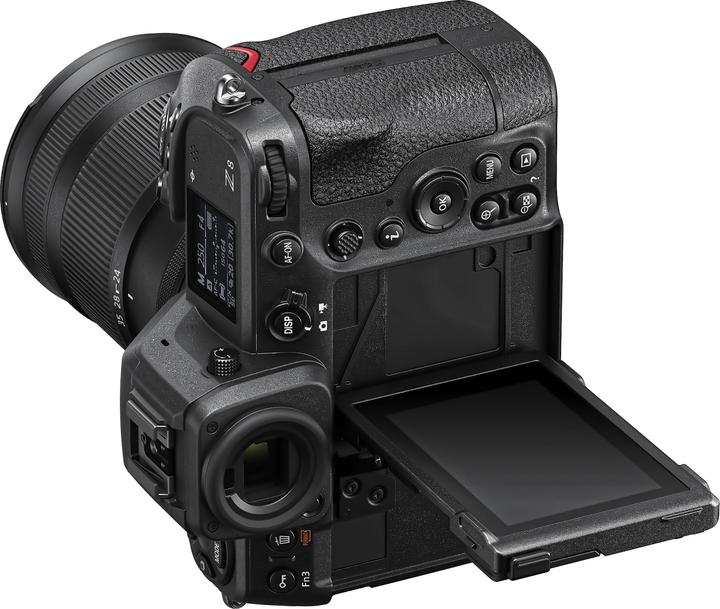 Nikon Z8 Mirrorless Camera (Black, Body Only) — Tilting screen; optional lens shown, not included