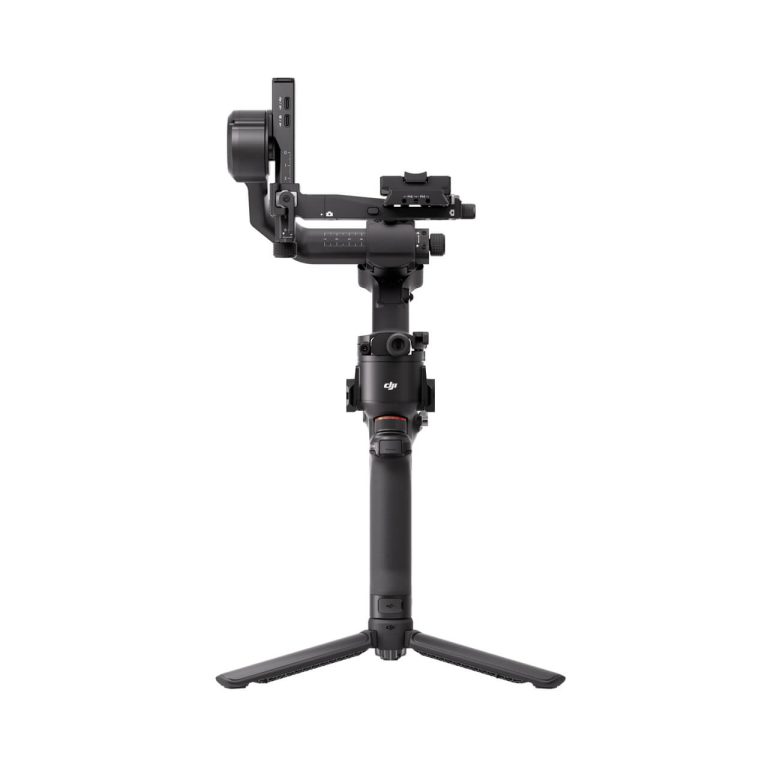 DJI RS 5 standard kit — Front view on quick-open tripod