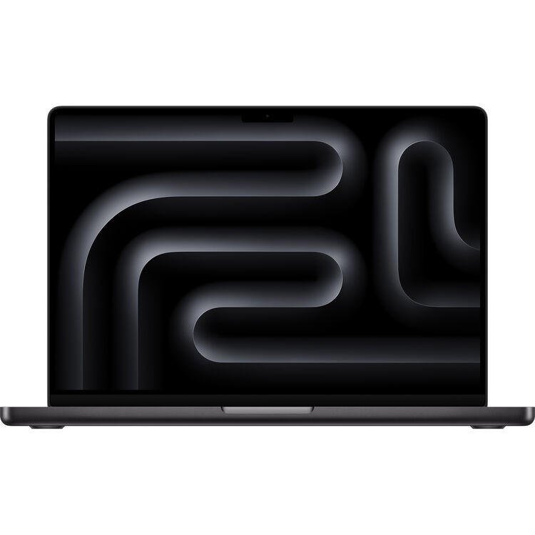 Apple MacBook Pro 14-inch M5 Space Black — ноутбук целиком на белом фоне