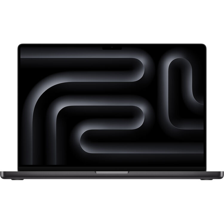 Apple MacBook Pro 16-inch M5 Pro Space Black — ноутбук целиком на белом фоне