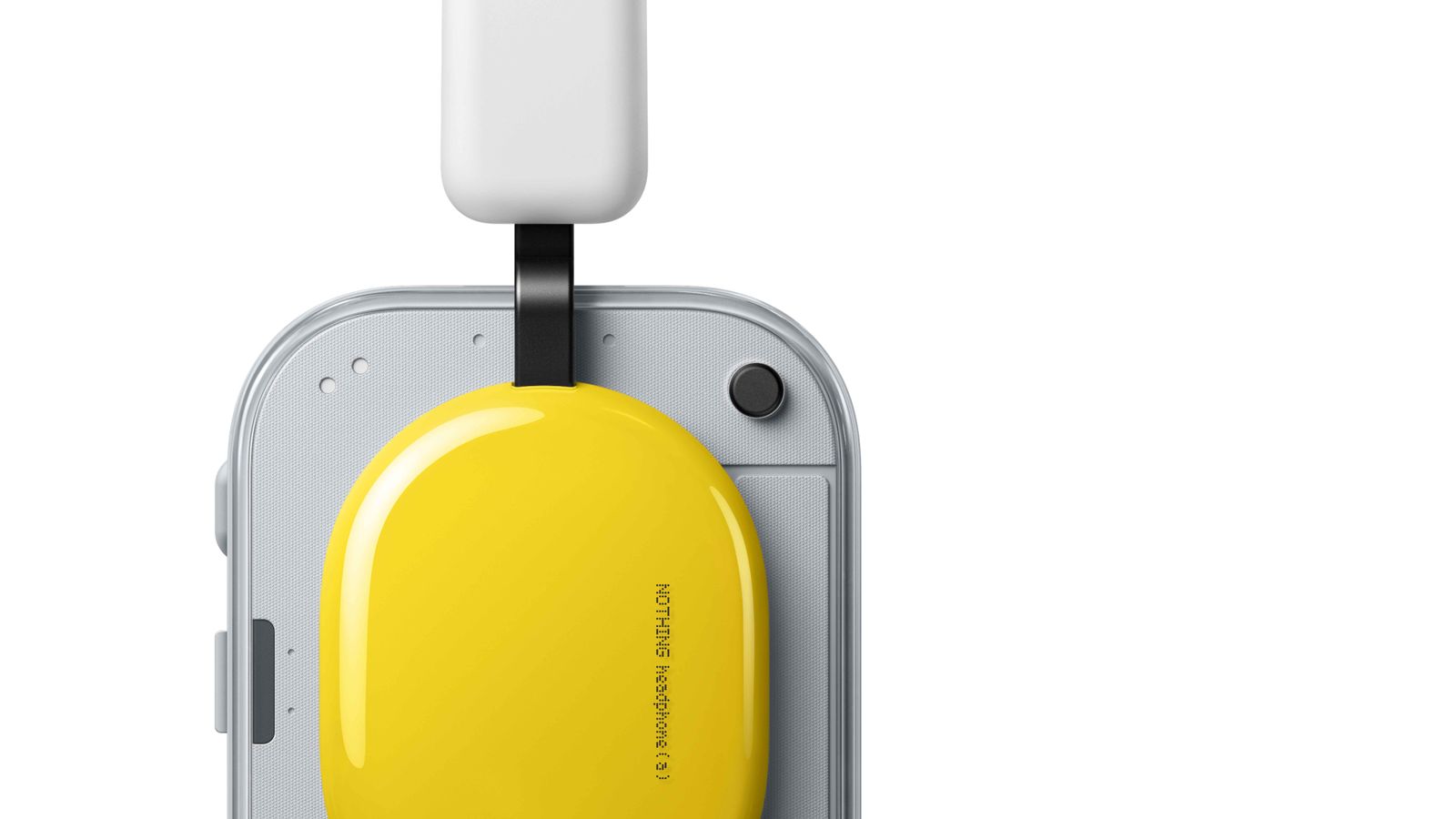 Nothing Headphone (a) Wireless ANC Headphones (Yellow) — Yellow earcup and headband detail
