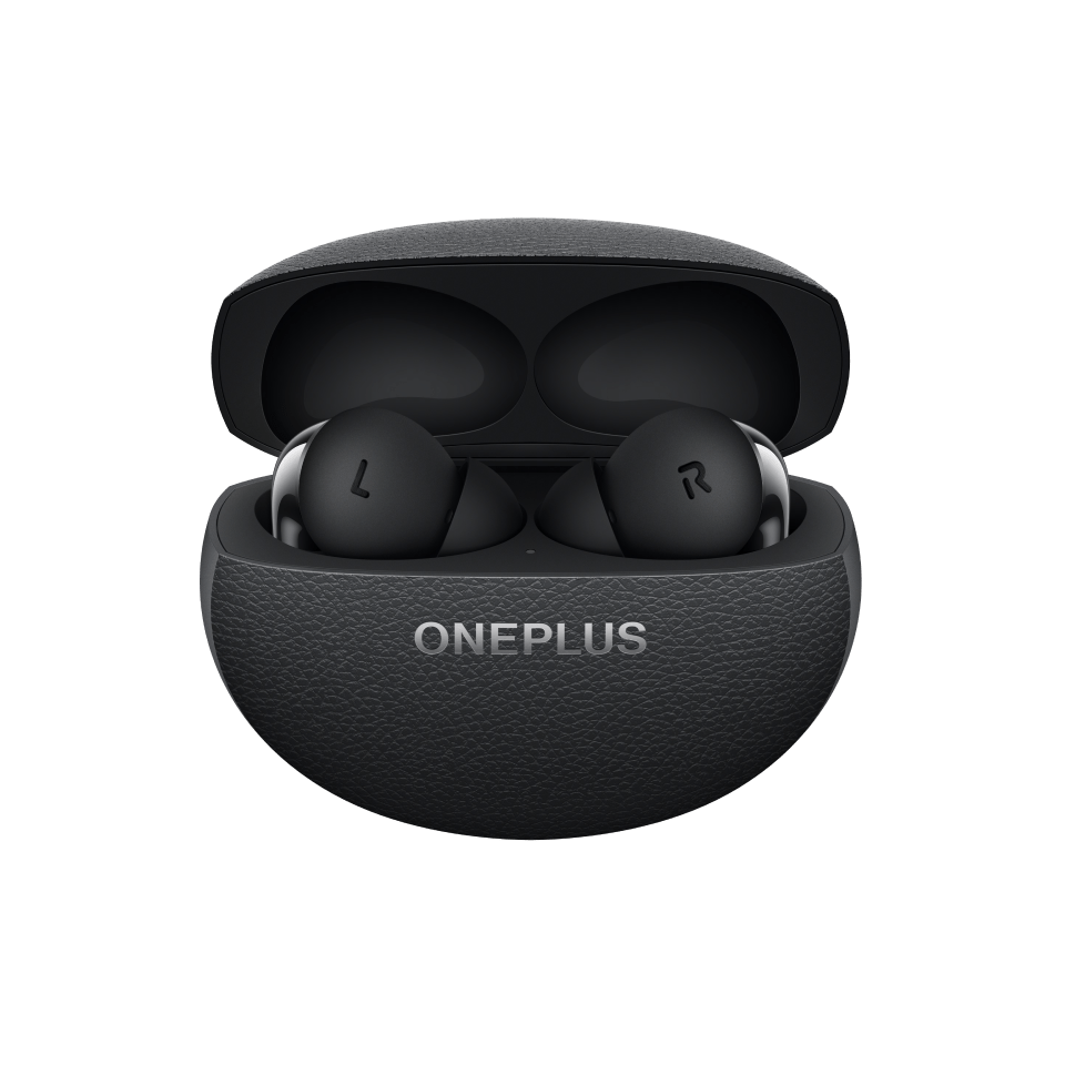OnePlus Buds Pro 3 Wireless ANC Earbuds (Midnight Opus) — Open case and earbuds