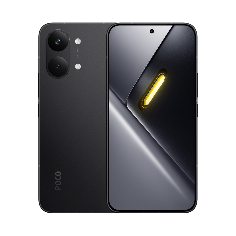 POCO X8 Pro Max Black — Front and rear view