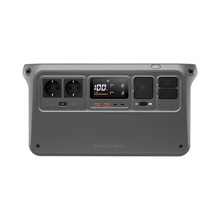 DJI Power 1000 V2 1024Wh Portable Power Station (EU) — Front panel and two EU AC sockets