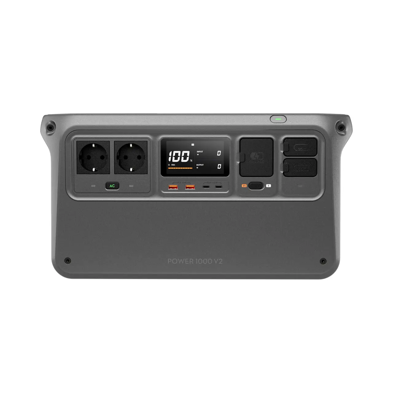 DJI Power 1000 V2 1024Wh Portable Power Station (EU) — Front panel and two EU AC sockets