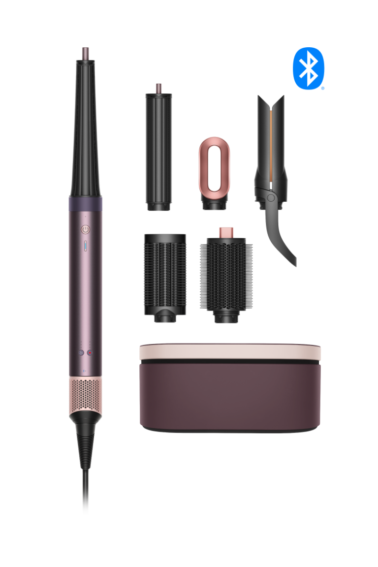 Dyson Airwrap Co-anda2x Straight+Wavy in Jasper Plum with styling attachments and presentation case
