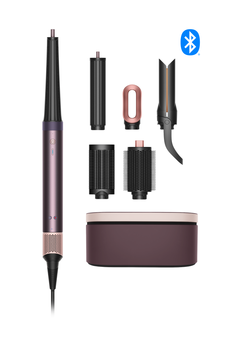 Dyson Airwrap Co-anda2x Straight+Wavy in Jasper Plum with styling attachments and presentation case