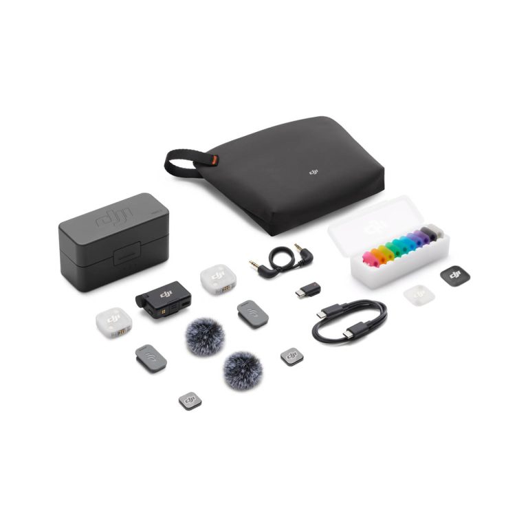 DJI Mic Mini 2 kit — Complete 2 TX + 1 RX kit with charging case