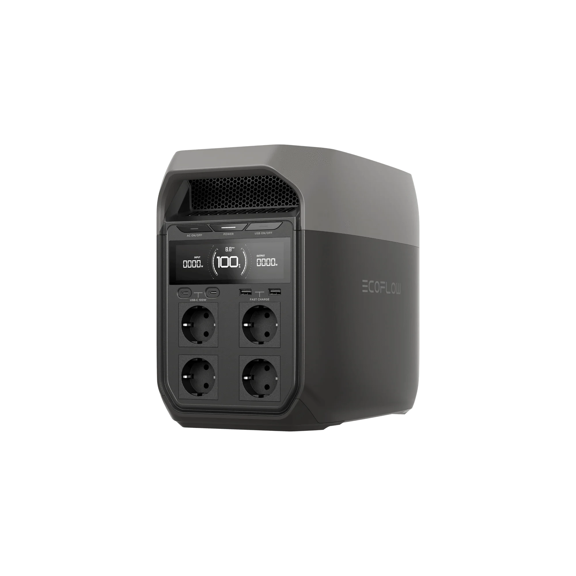 EcoFlow DELTA 3 EU — three-quarter front product view