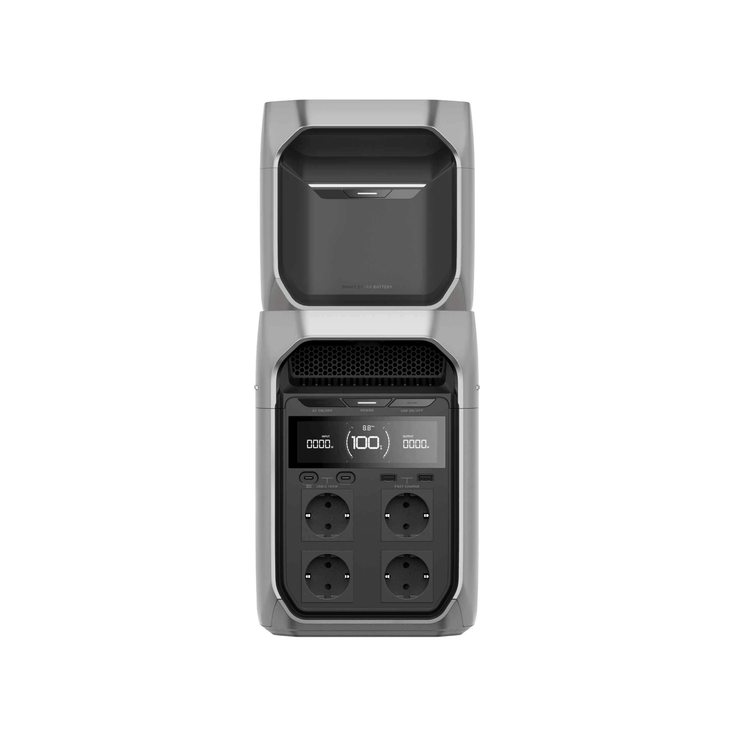 EcoFlow DELTA 3 EU — top and front view with handle