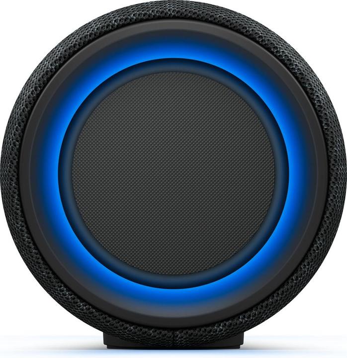 Sony SRS-XG300 Black — End view with blue illumination