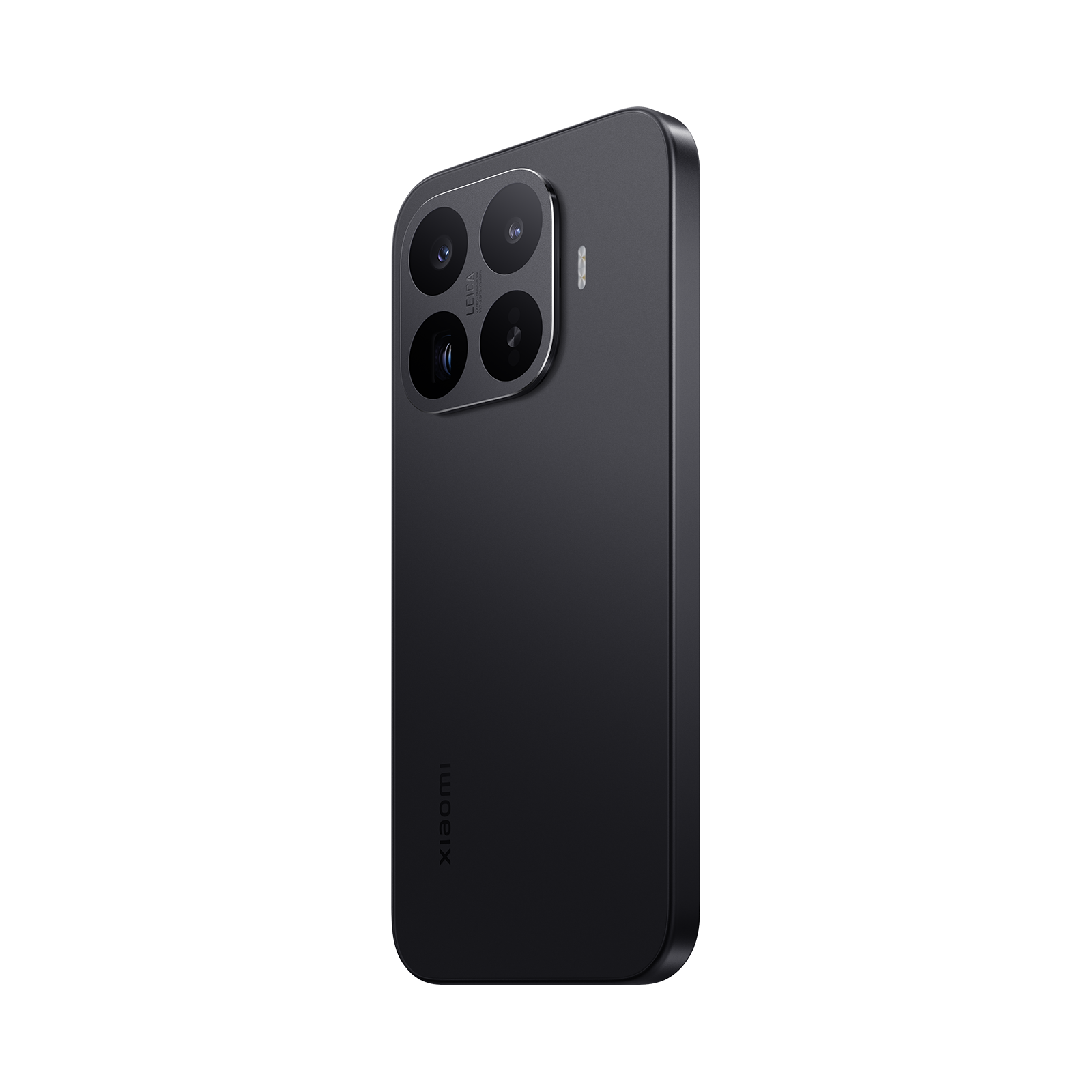 Xiaomi 17T Black — Rear three-quarter view from left