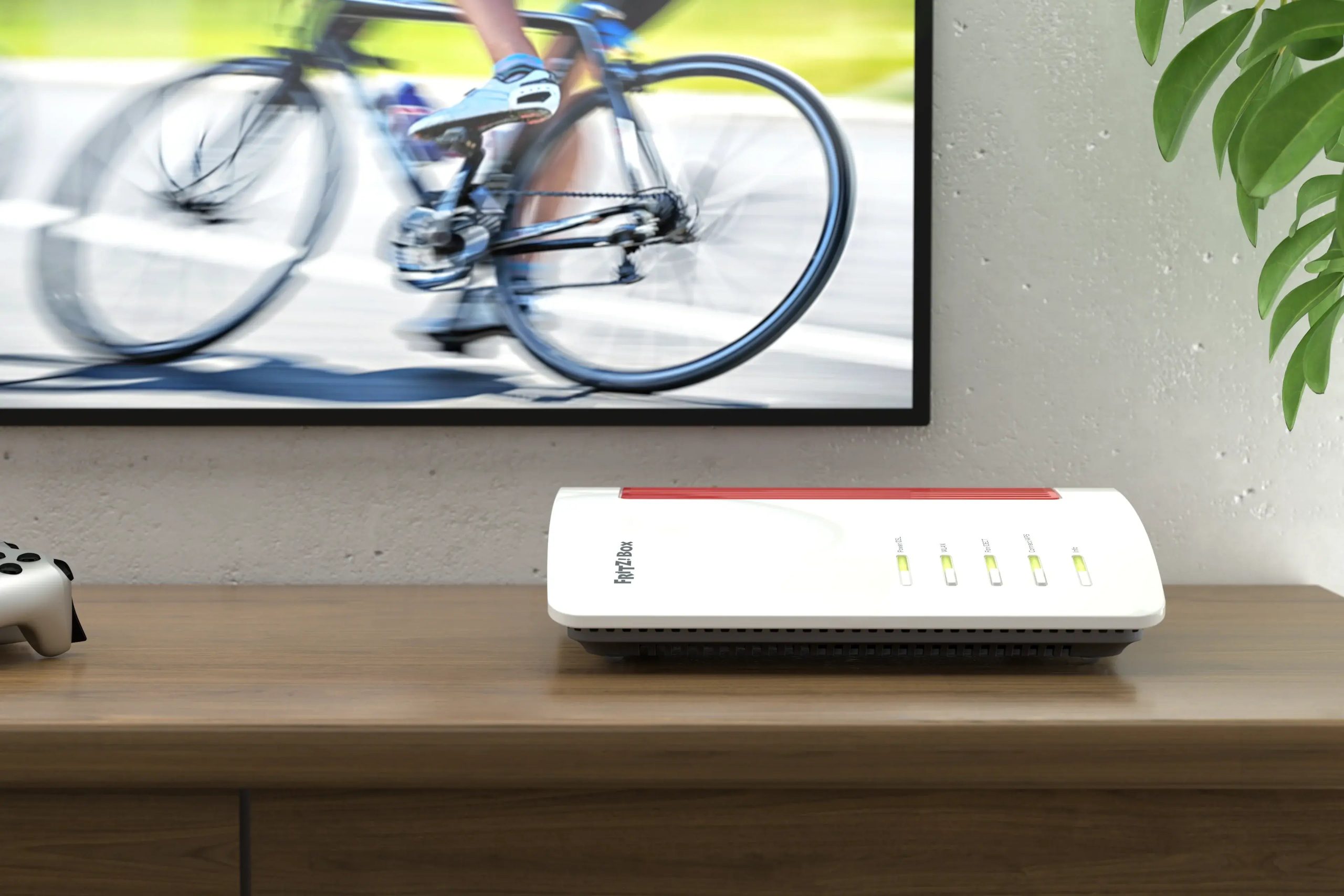 AVM FRITZ!Box 7690 DSL Wi-Fi 7 Router — Router in a multimedia setup