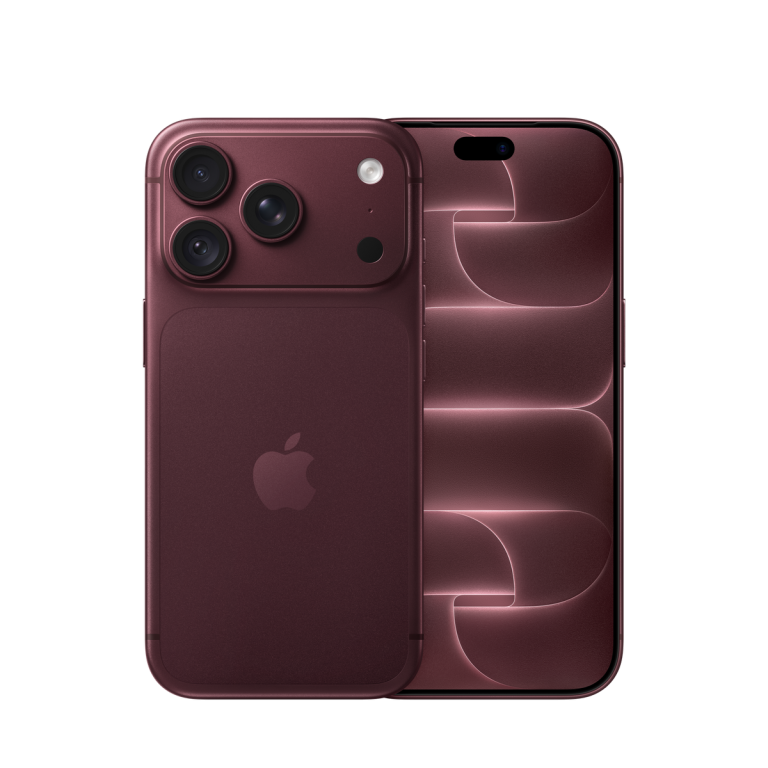 Apple iPhone 18 Pro Burgundy, целиком спереди и сзади