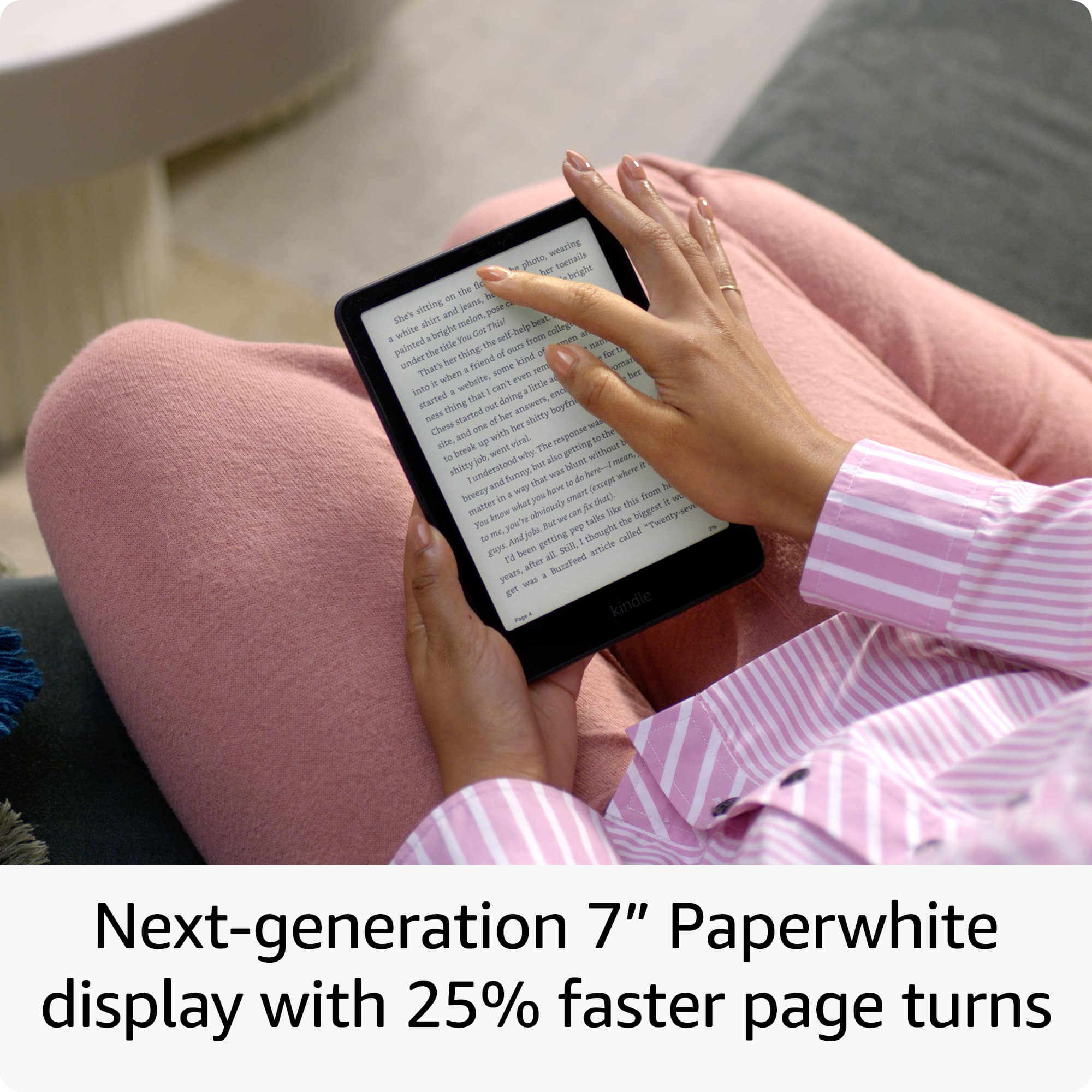 Amazon Kindle Paperwhite Signature Edition 32GB 2024 Metallic Black – product view 3