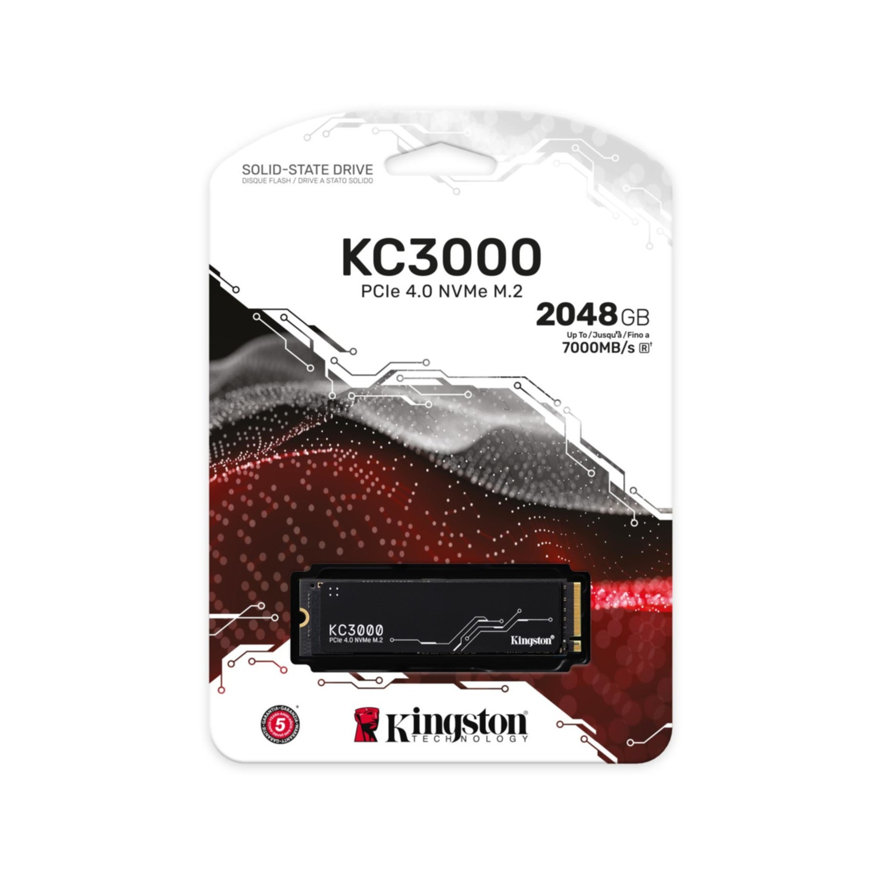 Kingston KC3000 2TB SKC3000D/2048G Black – product view 4