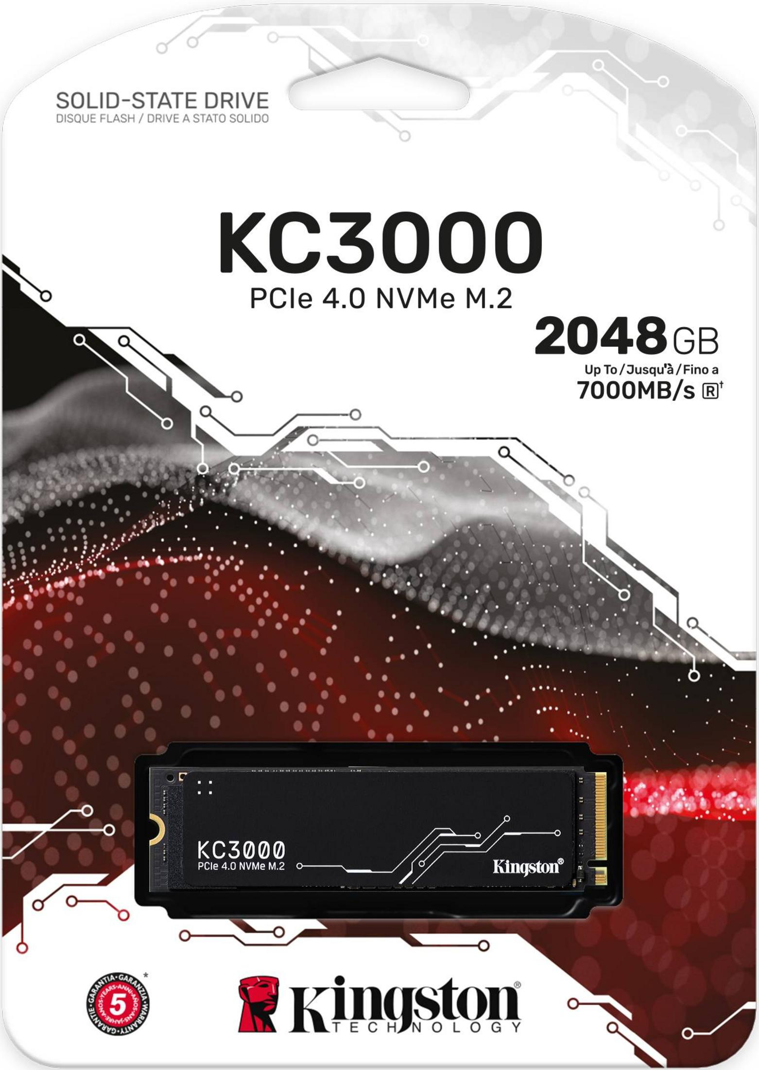 Kingston KC3000 2TB SKC3000D/2048G Black – product view 3