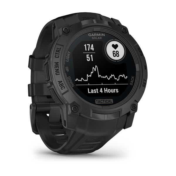 Garmin Instinct 3 Solar Tactical Edition 50mm (Black) — Opposite angled view