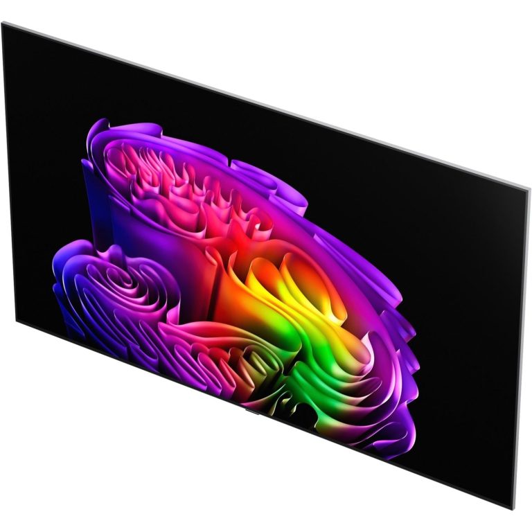 LG OLED evo G6 OLED77G68LW 77-inch television front three-quarter view