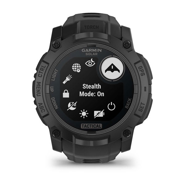 Garmin Instinct 3 Solar Tactical Edition 50mm (Black) — Watch-face example